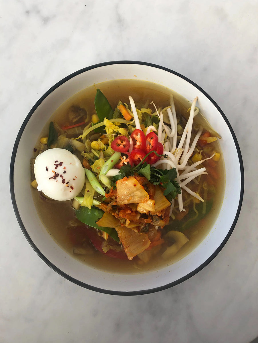 The Cultured Collective Super Simple Vegetable Noodle Broth Kimchi