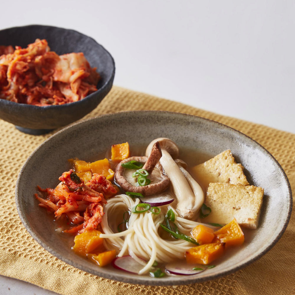 Warming Veggie Ramen with Kimchi