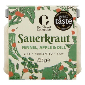 
                  
                    The Cultured Collective, Fermented Foods, Fennel, Apple & Dill Sauerkraut
                  
                